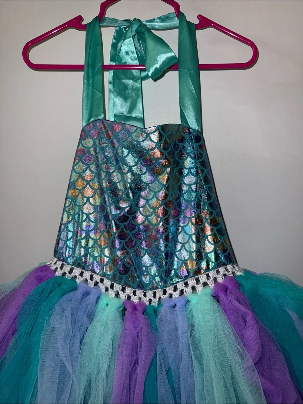 Mermaid Tutu Dress Costume in Teal, Purple & Aqua